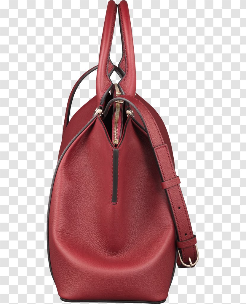 Handbag Leather Red Cartier - Bag Transparent PNG