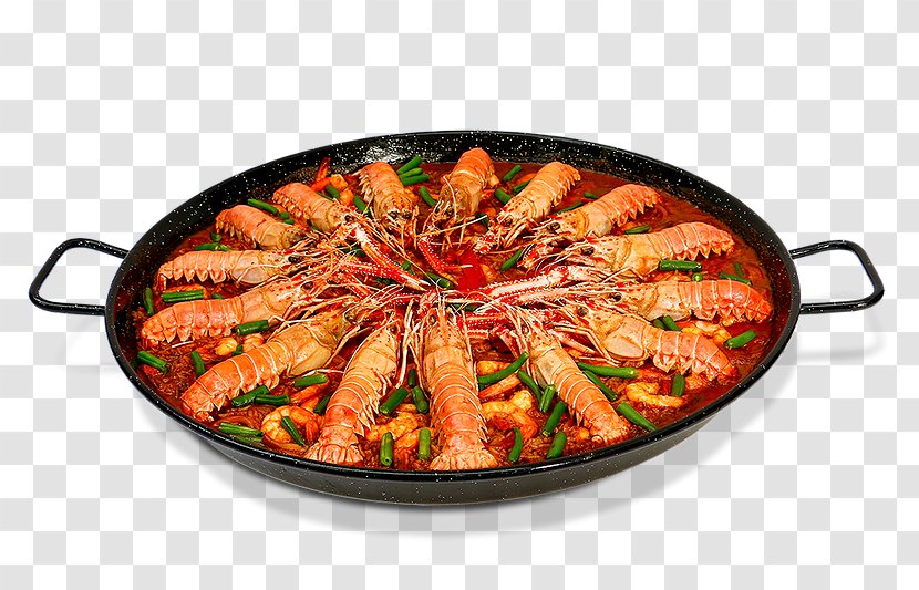 Paella De Vitória Spanish Cuisine Buffet Dish - Caldo Peixe Transparent PNG