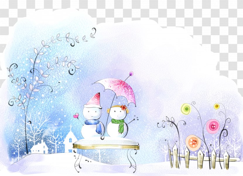 Yuki Onna Snowman Winter - Cartoon Transparent PNG