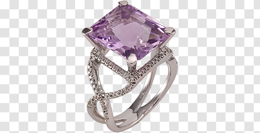 Amethyst Ring Jewellery Gemstone Purple - Fashion Accessory - Rings Transparent PNG