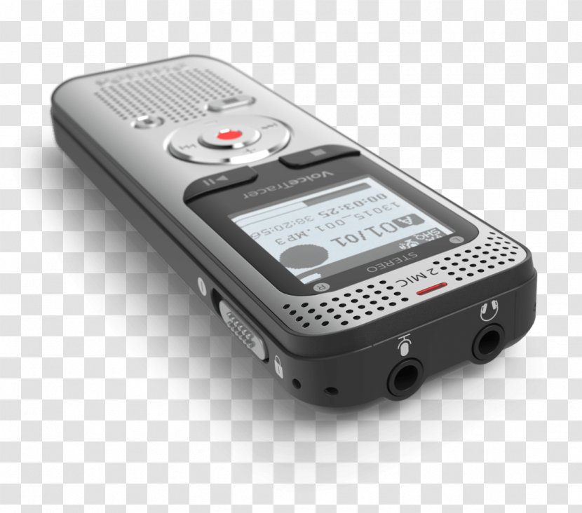 Digital Audio Microphone Dictation Machine Tape Recorder Data - Silhouette Transparent PNG