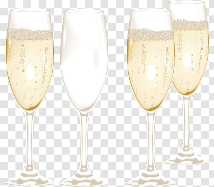 Champagne Cocktail Wine Glass - Four Cups Of And Soft Drinks Transparent PNG