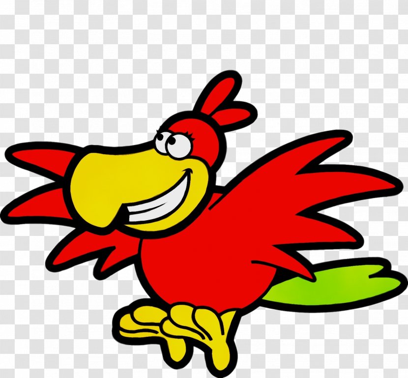 Chicken Beak Cartoon Yellow Meter - Bird Wing Transparent PNG