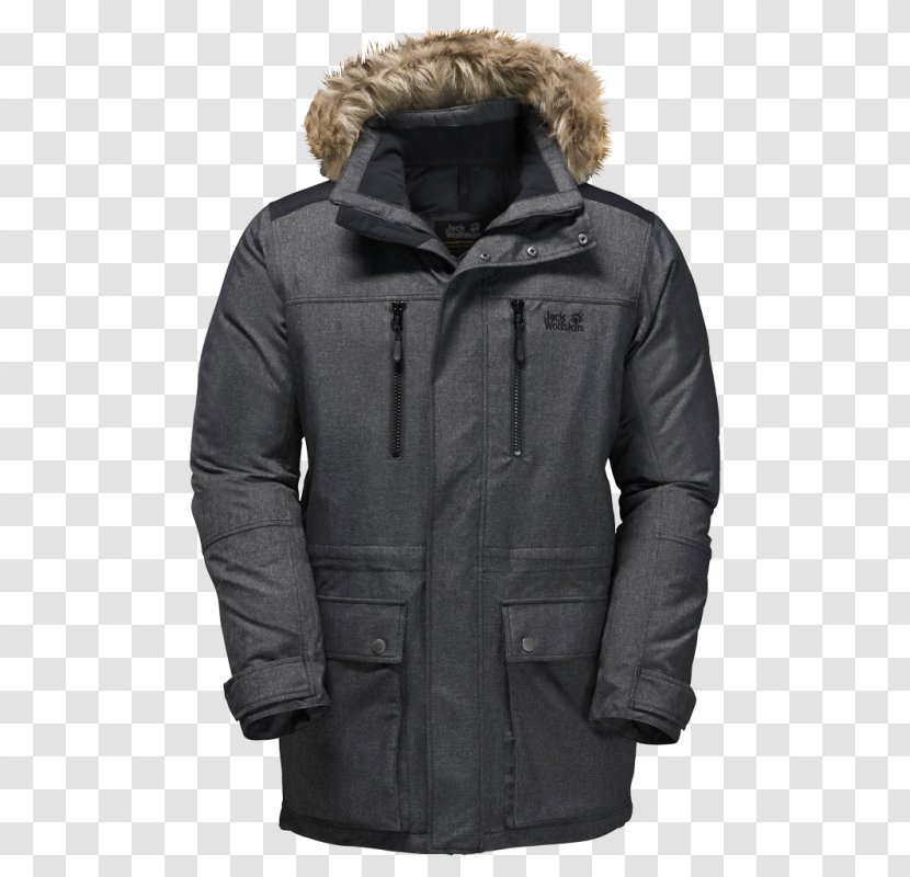 Jacket Hoodie Coat Parka T-shirt - Winter Clothing - Jack Wolfskin Transparent PNG