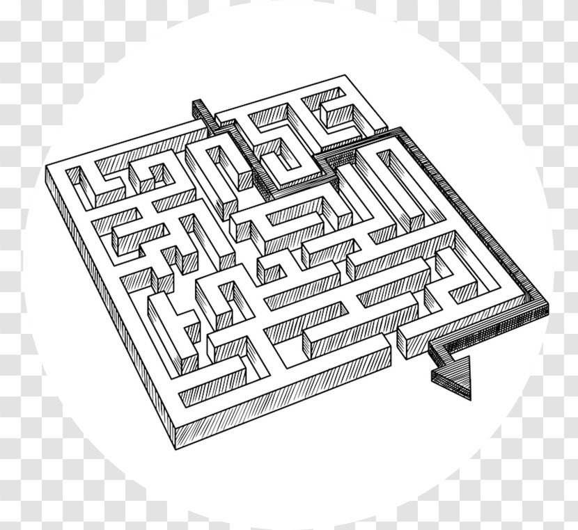 Maze Vector Graphics Labyrinth Drawing Art - Concept Transparent PNG
