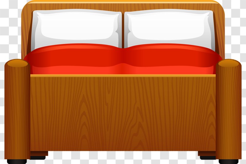Bed Sheet Furniture - Orange Transparent PNG