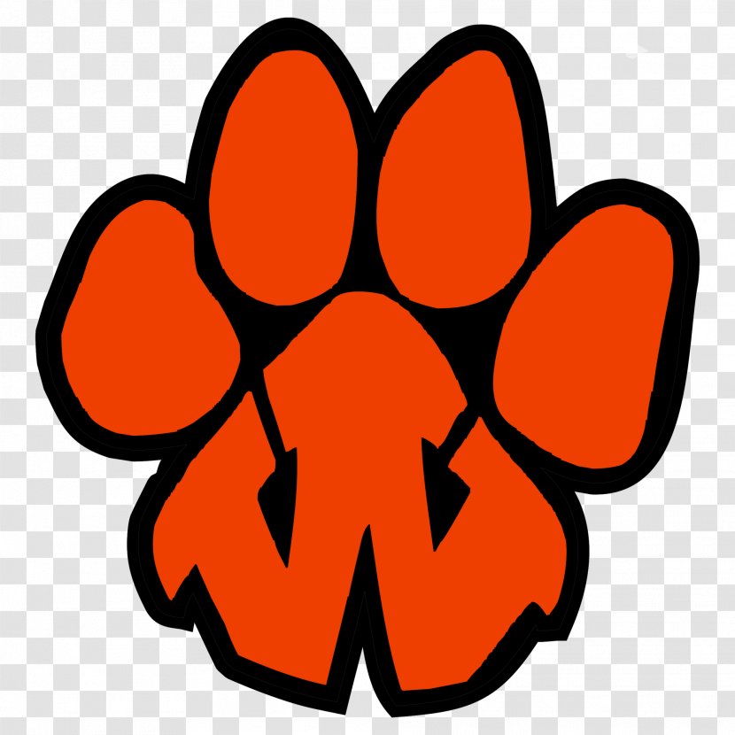 Wellsville High School East Liverpool Beaver Local Tiger Color - Paw Print Transparent PNG