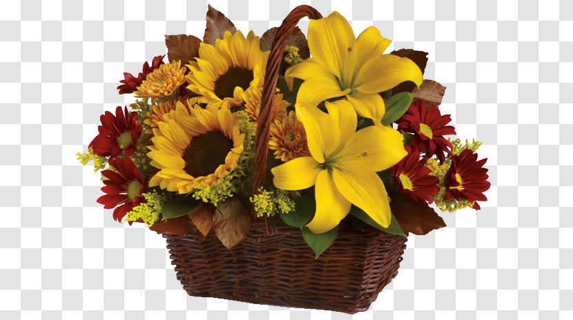 Floristry Flower Delivery Basket Teleflora - Amour Flowers Transparent PNG