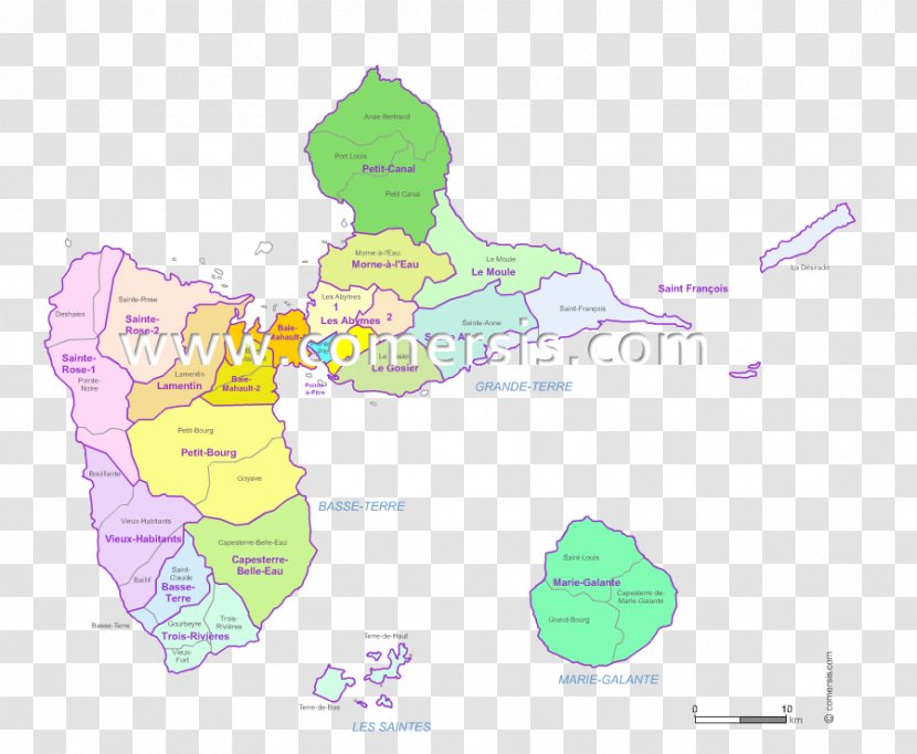 Map Guadeloupe Clip Art - Water Transparent PNG