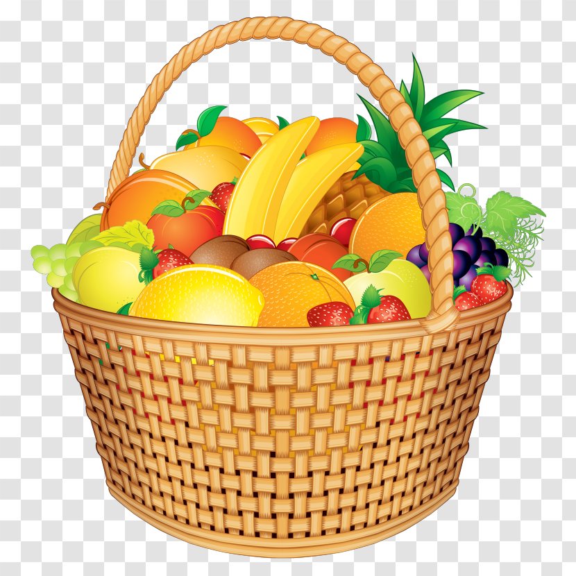 Fruits Background - Picnic Baskets - Basket Present Transparent PNG