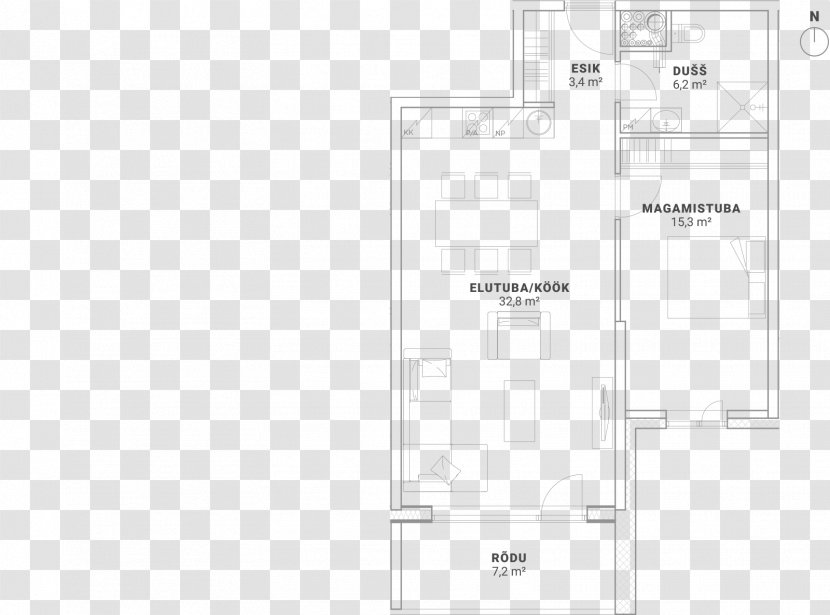 Floor Plan Line - Diagram - Real Estate Balcony Transparent PNG