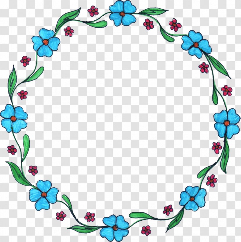 Flower Clip Art - Circle Frame Transparent PNG