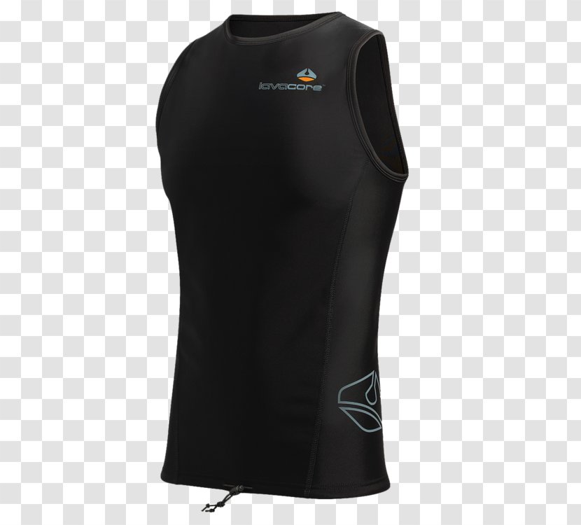 T-shirt Gilets Sleeveless Shirt Jersey - Black Transparent PNG