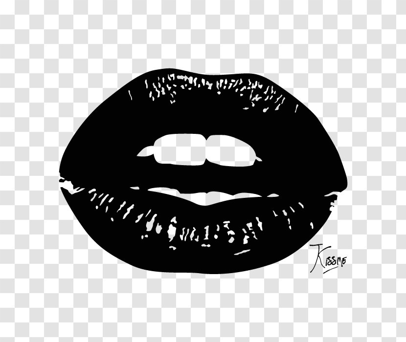 Red Lips GTA Art - Heart - Vector Transparent PNG