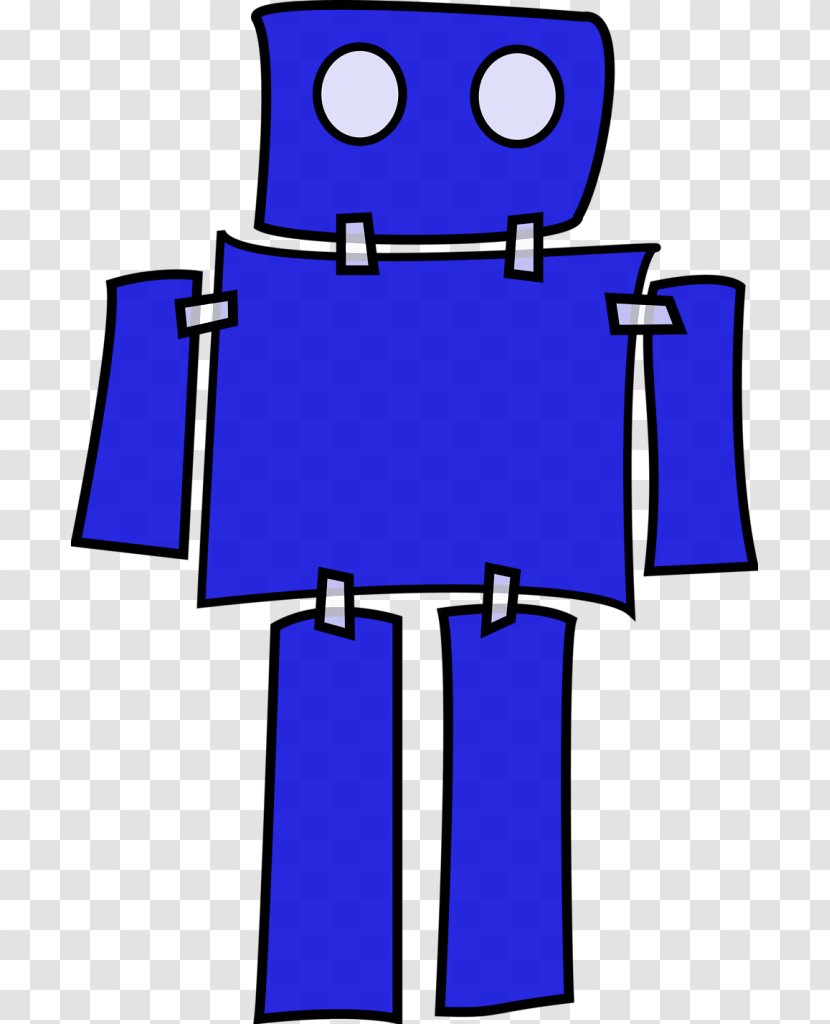 Clip Art Robot Openclipart - Blue Transparent PNG