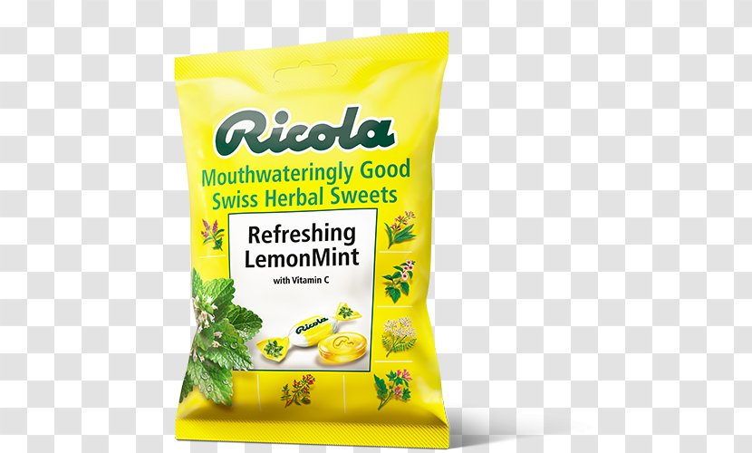 Ricola Pastille Candy Herb Lemon Balm - Herbal Tea Transparent PNG