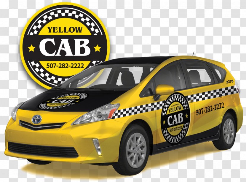 Taxi Yellow Cab Car Hansom Transport - Carriage Transparent PNG