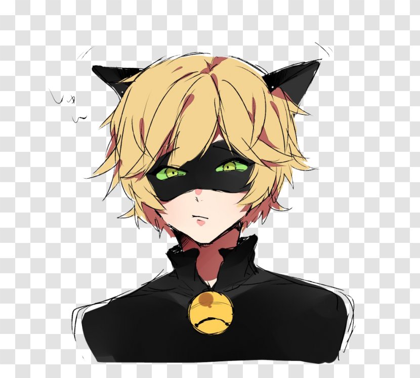 Adrien Agreste Black Cat Marinette Dupain-Cheng - Silhouette Transparent PNG