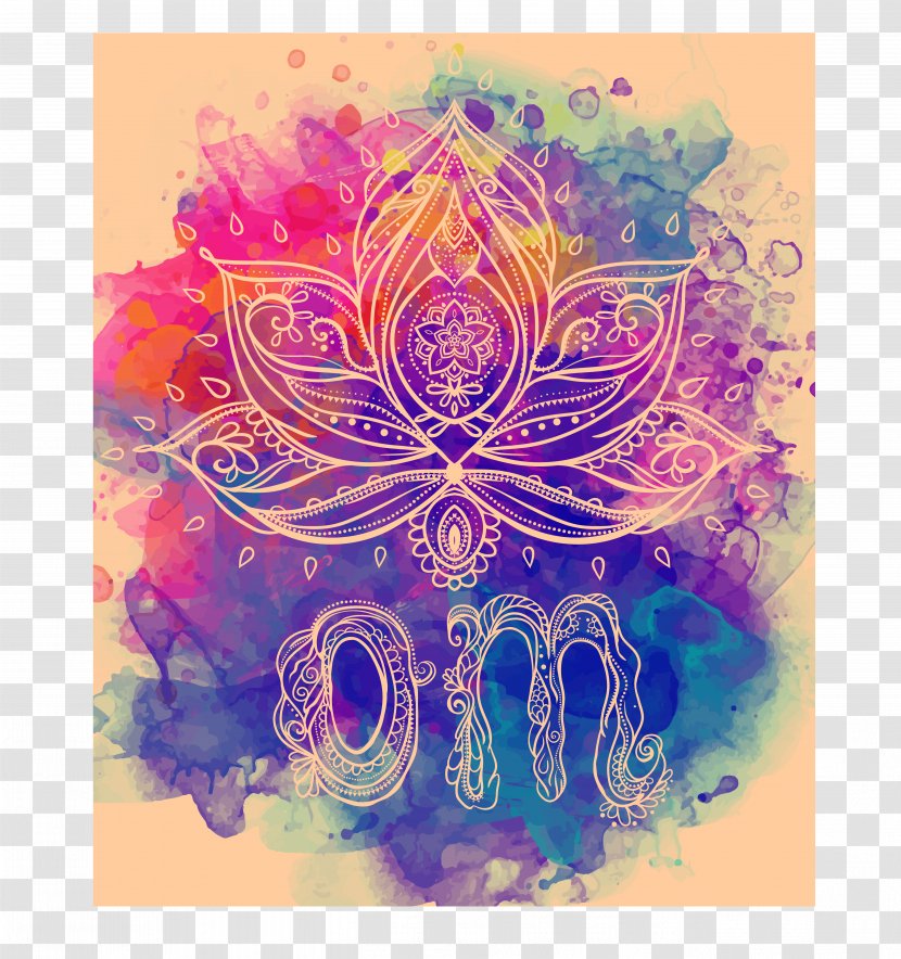 Om Chakra Curtain Douchegordijn - Tree Transparent PNG