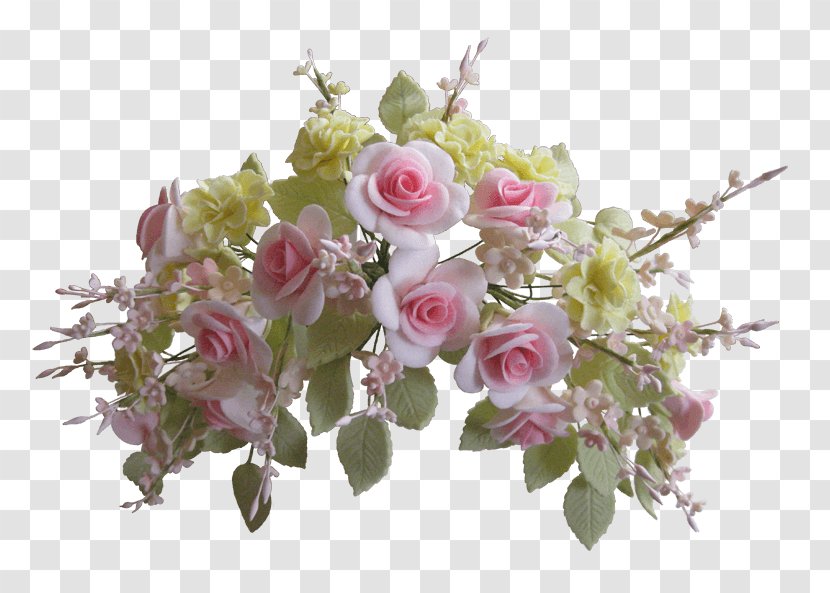 Garden Roses Cabbage Rose Cut Flowers Petal Floral Design - Order - Sugar Paste Birthday Transparent PNG