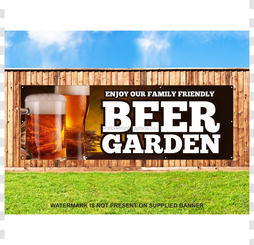 Beer Cafe Fast Food Banner Clip Art - Rectangle Garden Cliparts Transparent PNG