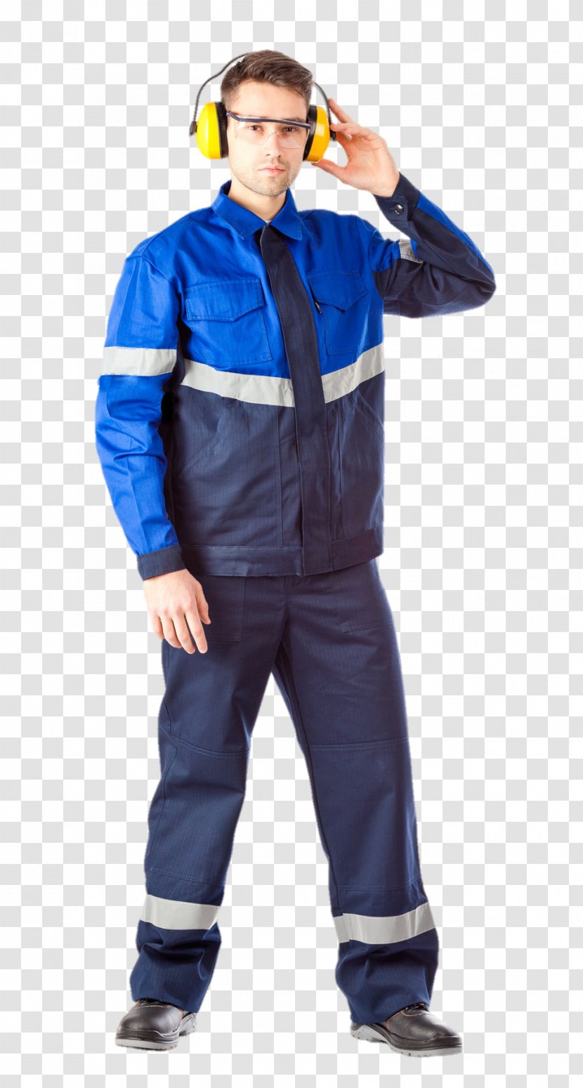 Outerwear Costume Jacket Workwear Pants - Blue Transparent PNG