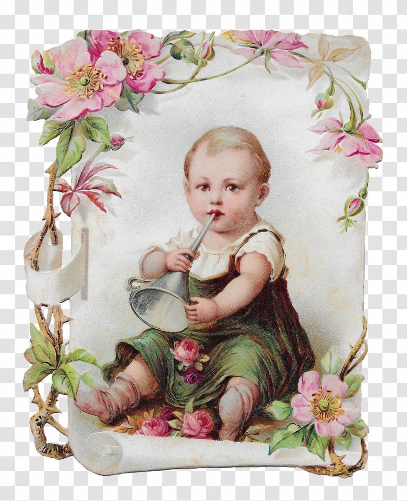 Picture Frames Flower Child Floral Design - Decorative Arts - Vintage Card Transparent PNG
