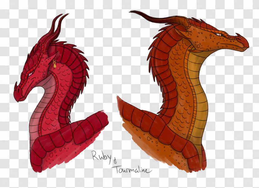 Ruby Wings Of Fire Tourmaline Drawing - Mythical Creature Transparent PNG