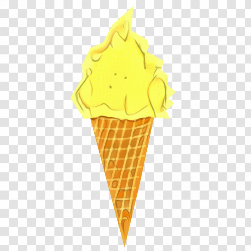 Ice Cream Cones Flavor Yellow - Food Transparent PNG