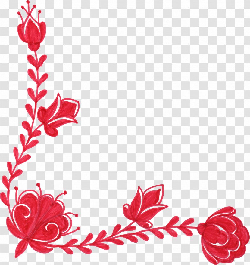 Flower Red Floral Design Clip Art - Garden Roses - Ornaments Transparent PNG