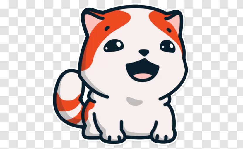 Cat Dog Sticker Kitten Telegram - Like Mammal Transparent PNG