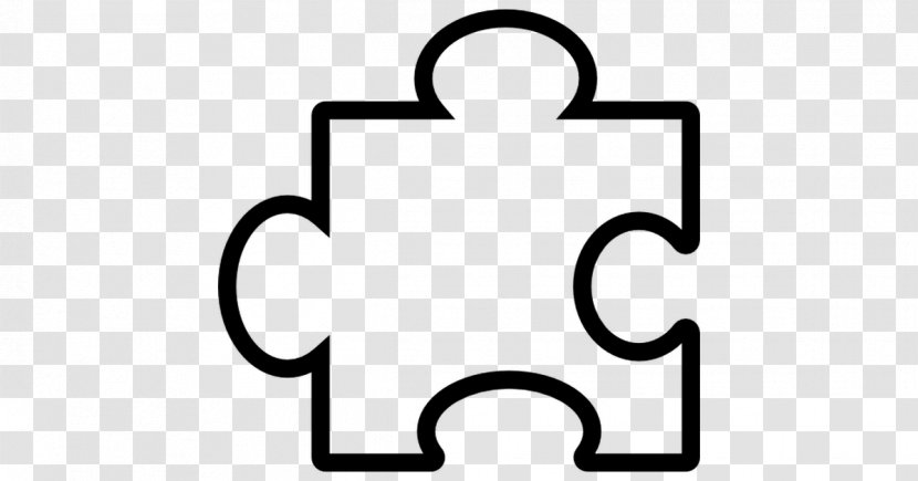 Jigsaw Puzzles Clip Art - Black And White - Puzzle Transparent PNG