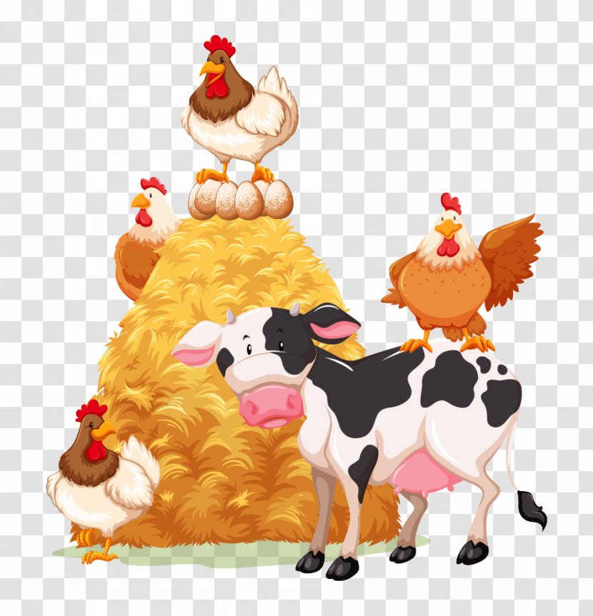 Cattle Livestock Farm Goat - Royaltyfree - Cow Chicken Animals Transparent PNG