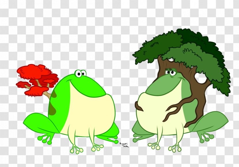 Frog Reptile Flowering Plant Clip Art - Fictional Character Transparent PNG