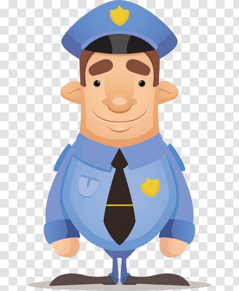 Police Officer Cartoon Clip Art - Profession - Big Nose Cap Transparent PNG