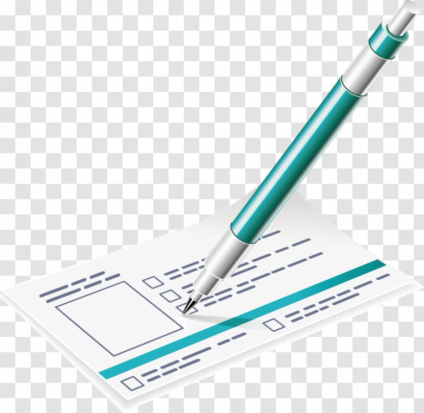 Paper Service Accounting - Brand - Pen And Card Transparent PNG