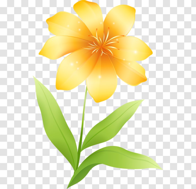 Flower Yellow Clip Art - Clipart Transparent PNG