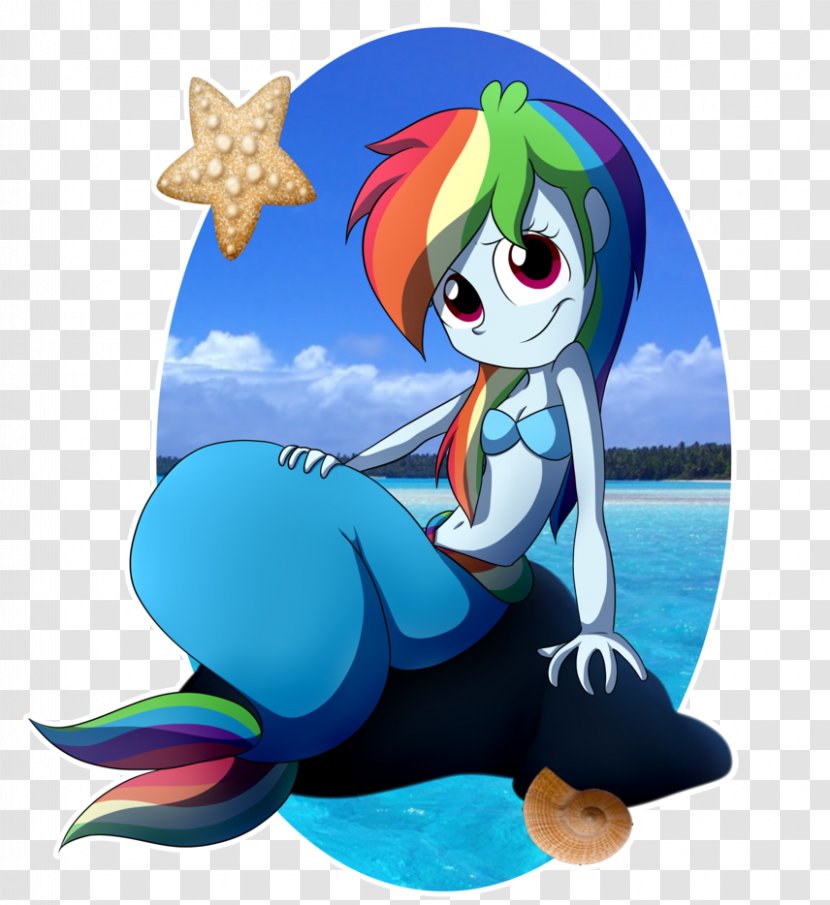 Ariel Rainbow Dash Twilight Sparkle Pony Rarity - Mermaid Transparent PNG