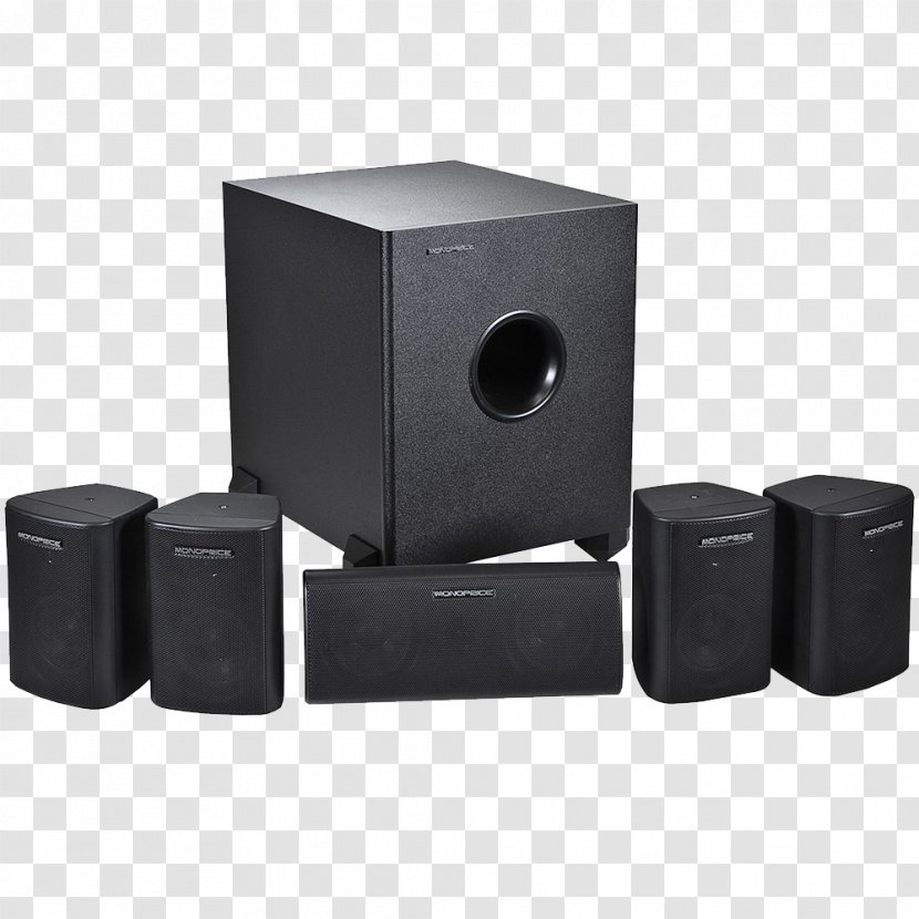 Loudspeaker 5.1 Surround Sound Home Theater Systems Monoprice 8247 - Multimedia Transparent PNG
