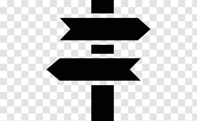 Direction, Position, Or Indication Sign Traffic Download - Monochrome - Directional Signages Transparent PNG