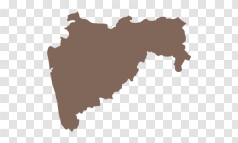 Maharashtra Blank Map - Silhouette Transparent PNG