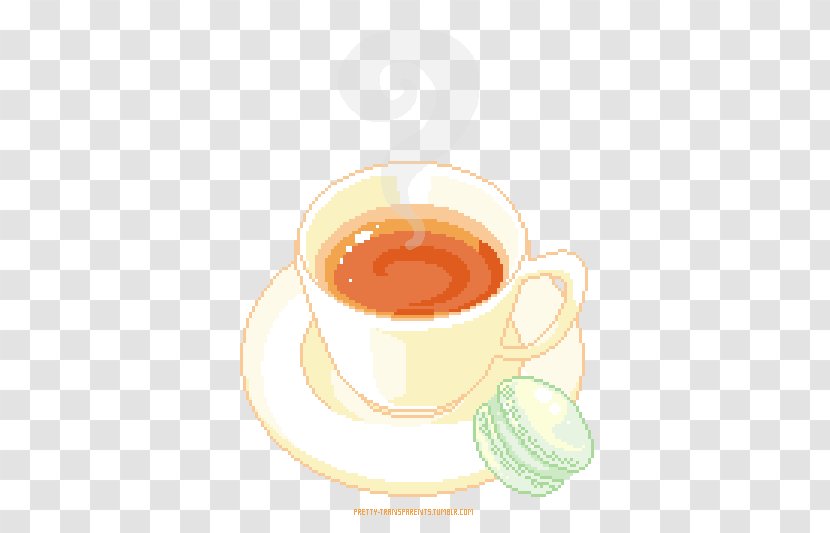 Bubble Tea Pixel Art Macaron - Coffee - Time Transparent PNG