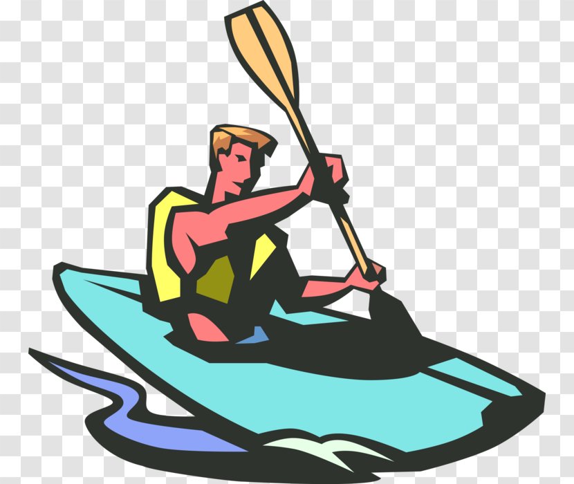 Clip Art Boating Kayak Driving - Vehicle - Boat Transparent PNG