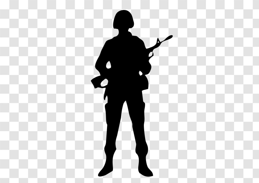 Soldier Silhouette Military Clip Art - Joint - Army Transparent PNG