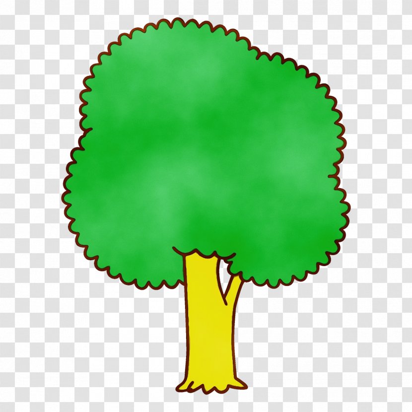 Green Clip Art Tree Plant Symbol - Paint Transparent PNG