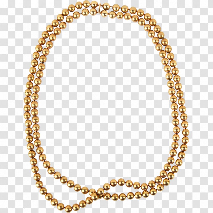 Necklace Jewellery Pearl Bead Gold - Gemstone - Chain Transparent PNG