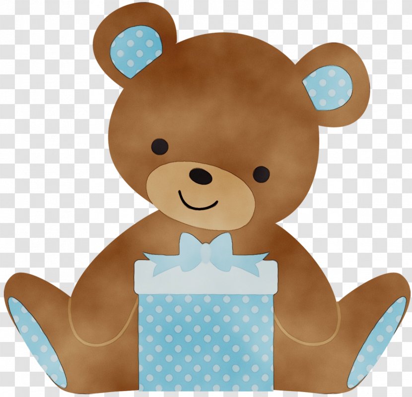Teddy Bear - Brown - Baby Shower Toys Transparent PNG