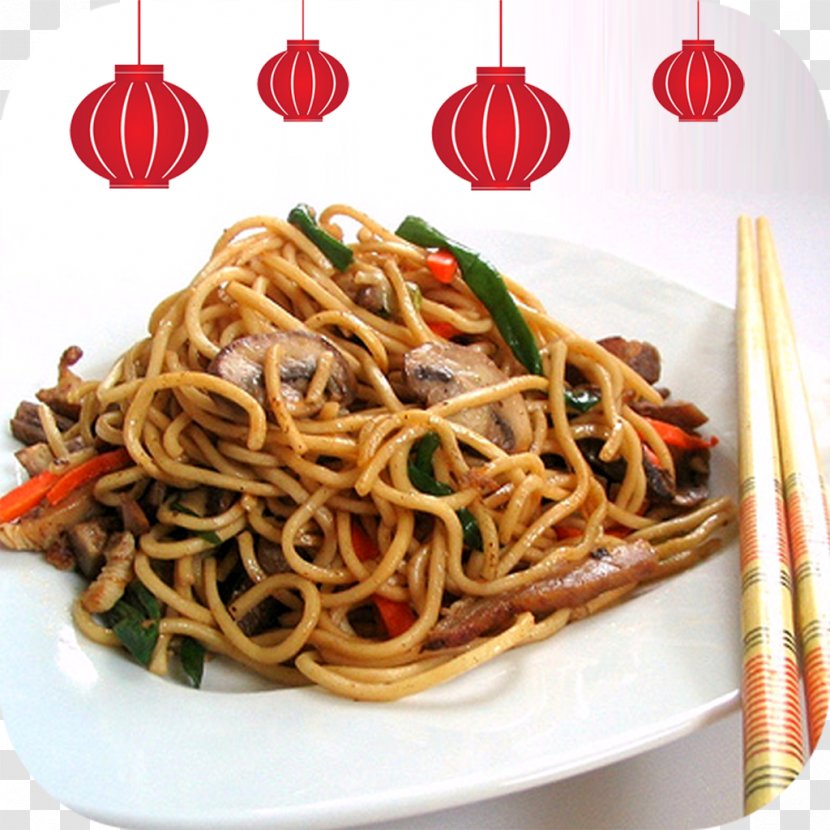 Chinese Cuisine Noodles Fried Chow Mein Take-out - Asian Food - Wok Transparent PNG