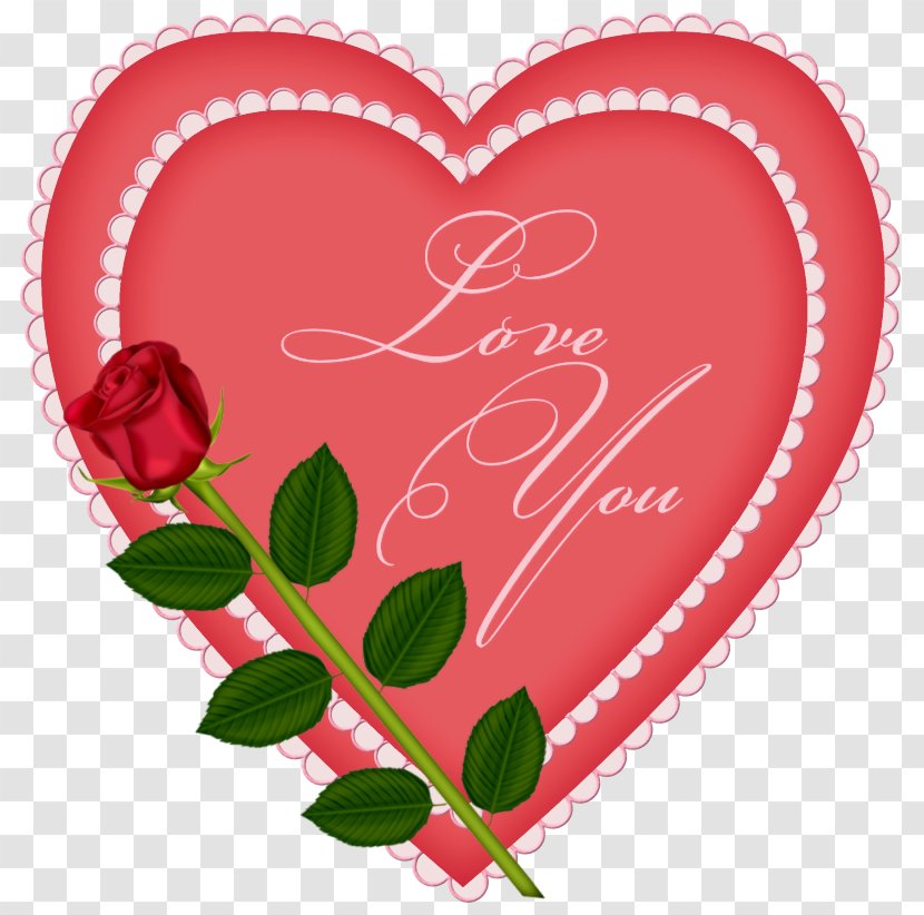Heart Rose Clip Art - Love - With Clipart Transparent PNG