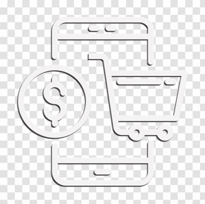 Mobile Shopping Icon And Ecommerce Money - Symbol Logo Transparent PNG